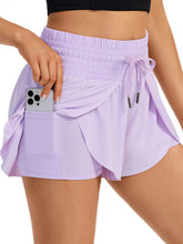 2 in 1 High Waisted Flowy Athletic Shorts for Women