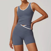 Sportswear Gym Tracksuit High Waist Leggings Sports Bra