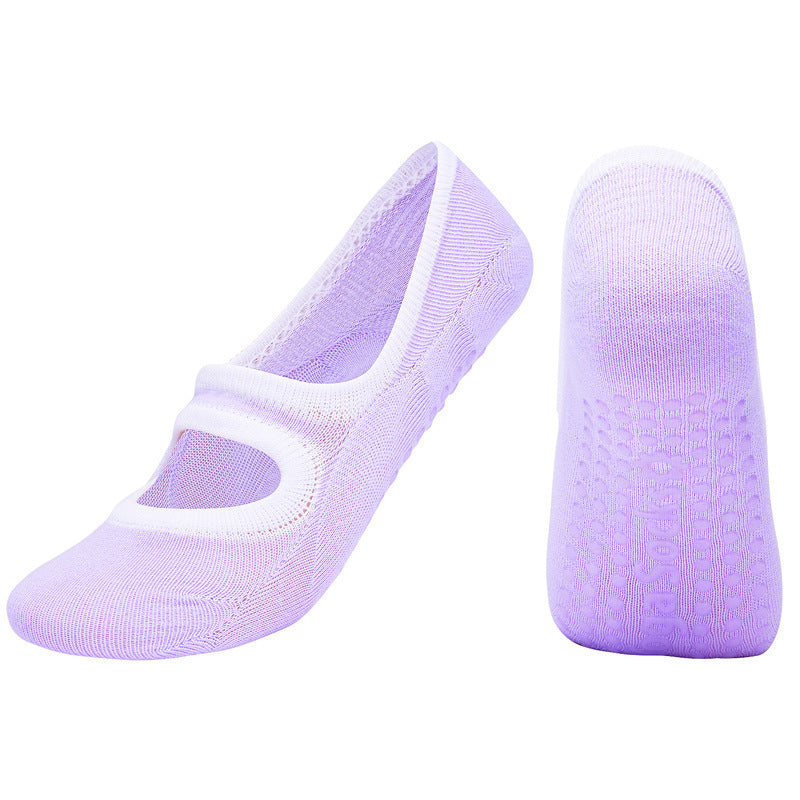 Open-Back Non-Slip Gym Socks