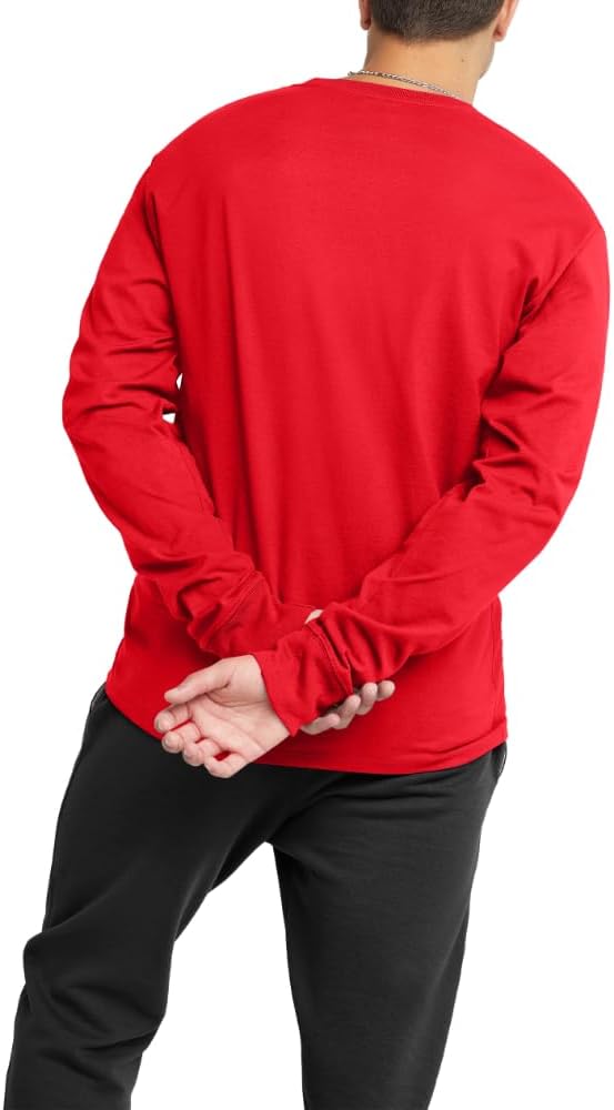 Champion Men'S Tshirt, Classic Long Sleeve