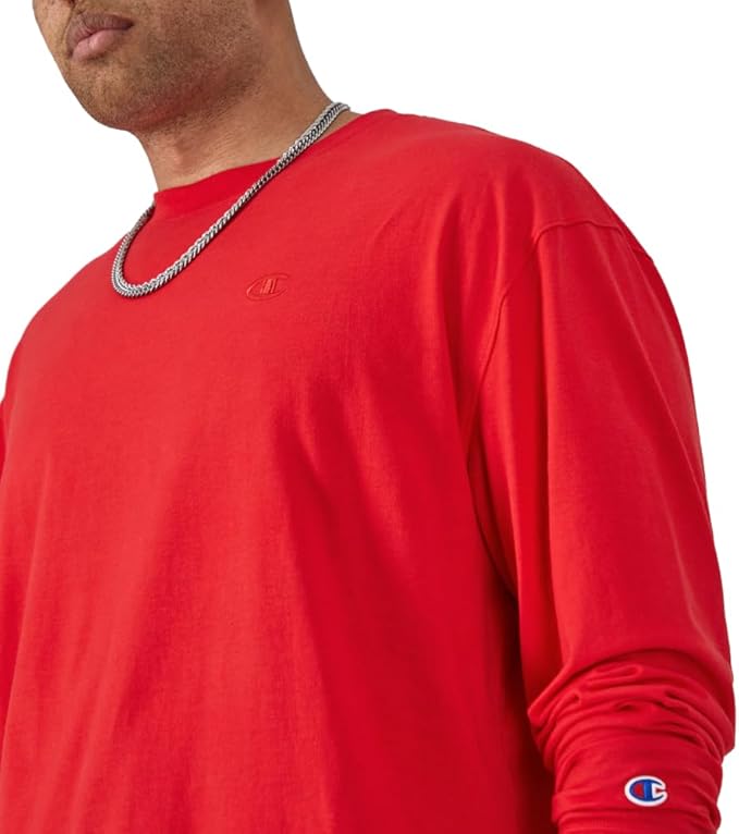 Champion Men'S Tshirt, Classic Long Sleeve