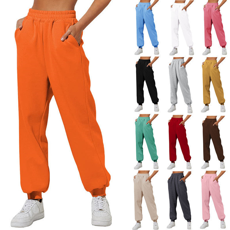 Women's High Waist Loose Track Pants