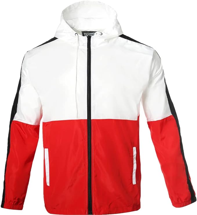 Men's Windbreaker - Breathable Hooded Jacket