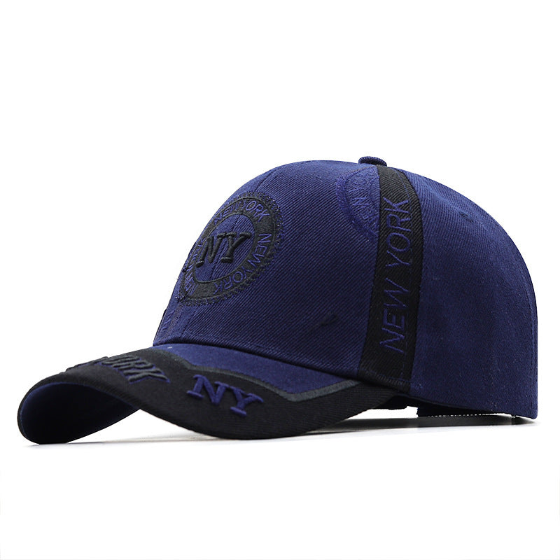 Embroidered Letters Washed Cotton Baseball Cap