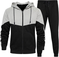 Men's Hooded Athletic Tracksuit Casual 2 Pieces