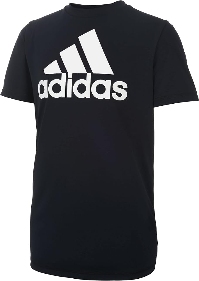 Adidas boys Short Sleeve Aeroready Performance Logo Tee T-shirt