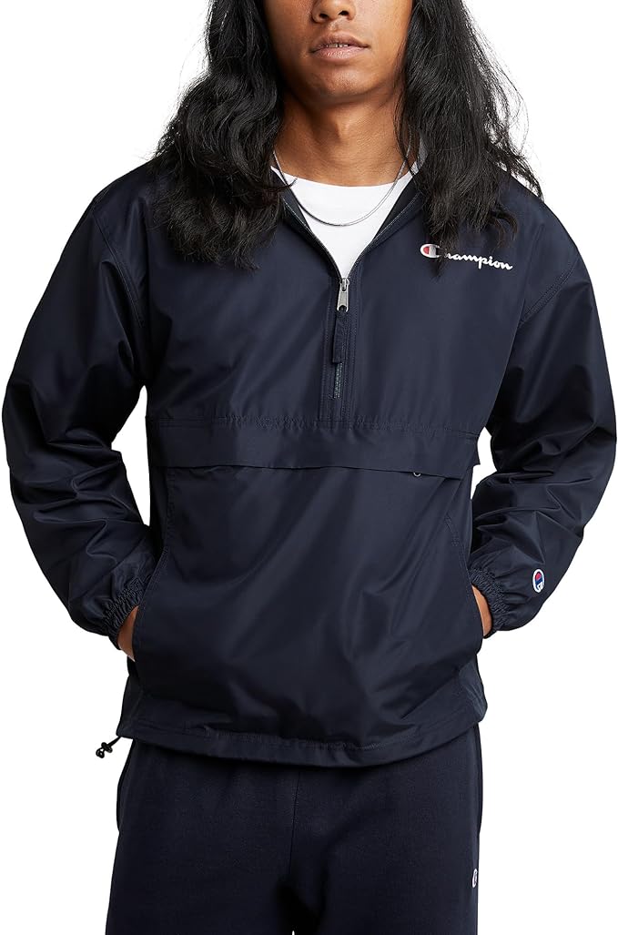 Champion Men's Jacket, Stadium Packable Wind and Water Resistant Jacket