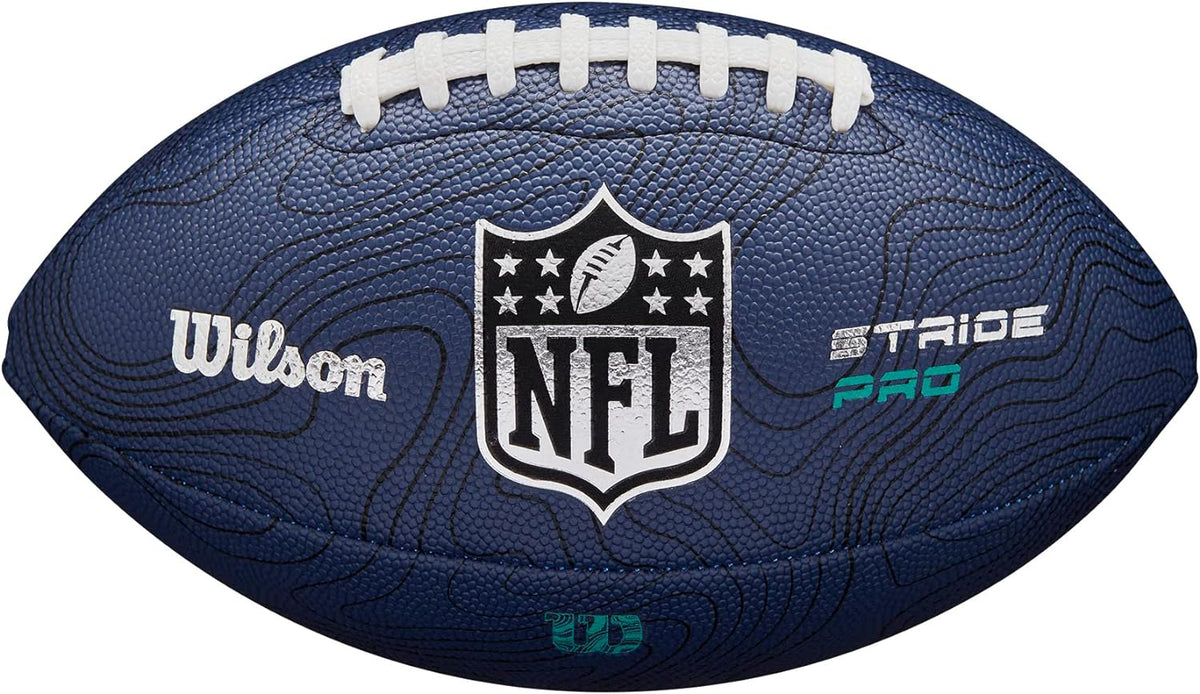 NFL Stride Pro Eco Football - Navy, Official Size