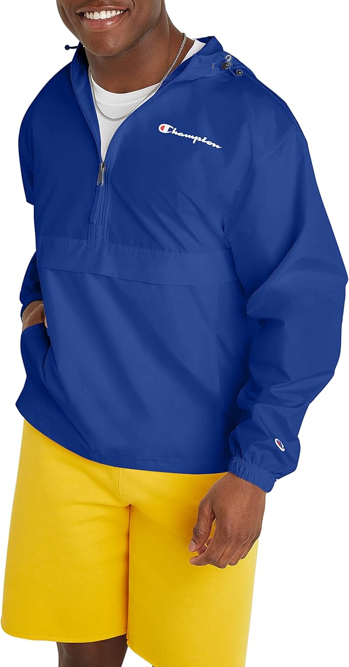 Champion Men's Jacket, Stadium Packable Wind and Water Resistant Jacket