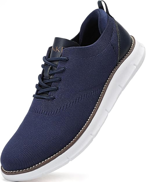 Men's Mesh Dress Shoes Casual Business Lace Up Oxford Sneakers