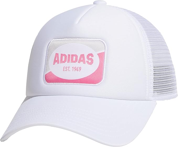 adidas Women's Foam Front Snapback Adjustable Fit Trucker Hat