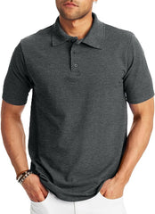 Hanes Men’s X-Temp Short Sleeve Polo Shirt, Midweight Men's Shirt