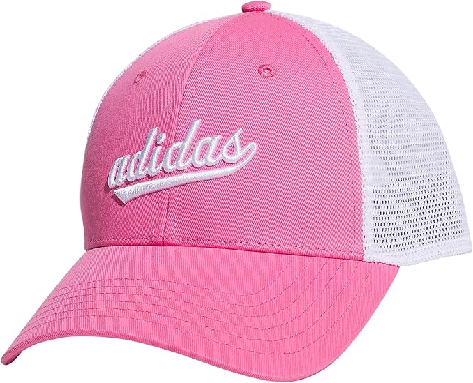 adidas Women's Mesh Back Snapback Cap Adjustable Fit Trucker Hat