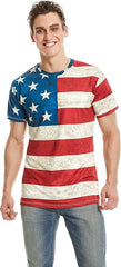 Mens American Flag T-Shirt Patriotic