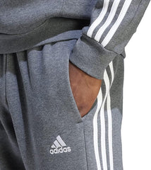 adidas Men's Essentials 3-Stripes Open Hem Fleece Pants