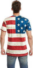 Mens American Flag T-Shirt Patriotic