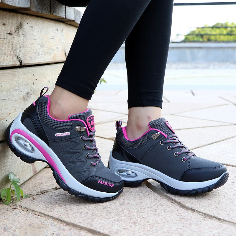 Ladies Sneakers Comfortable Breathable Platform Shoes