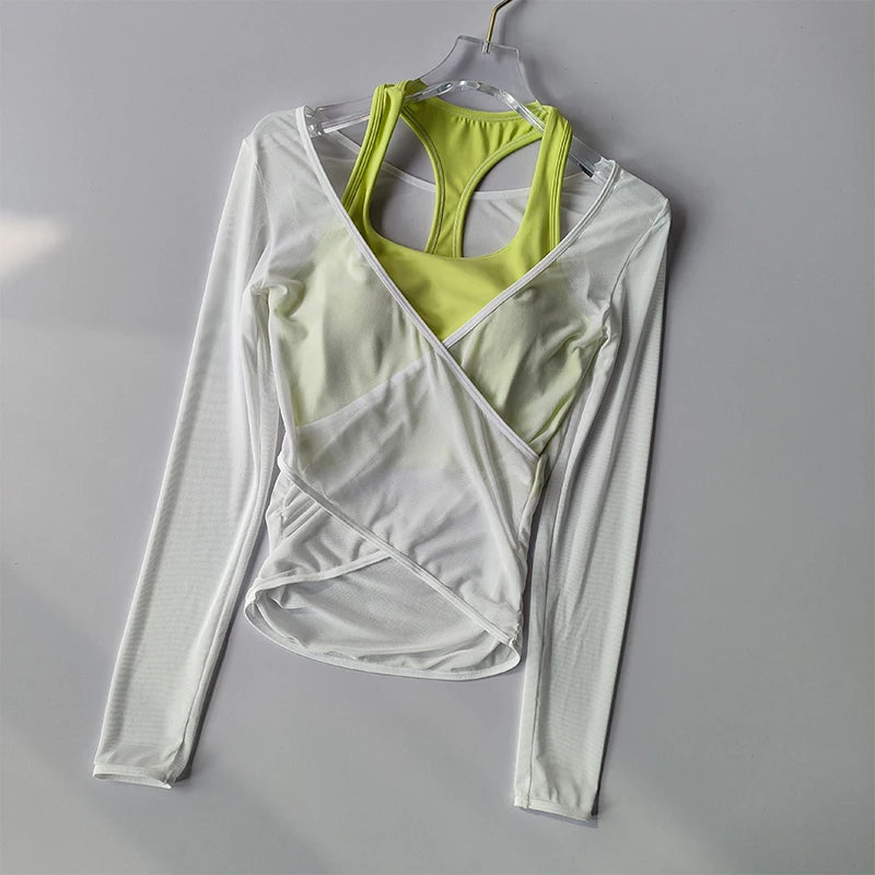Sexy Mesh Slimming Yoga Suit for Women