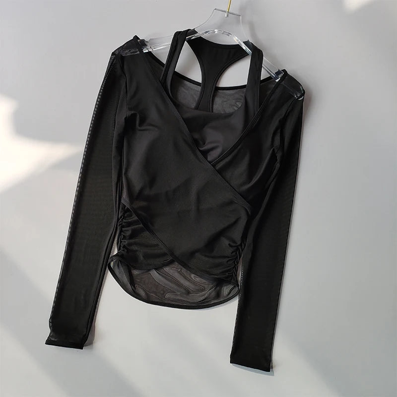 Sexy Mesh Slimming Yoga Suit for Women
