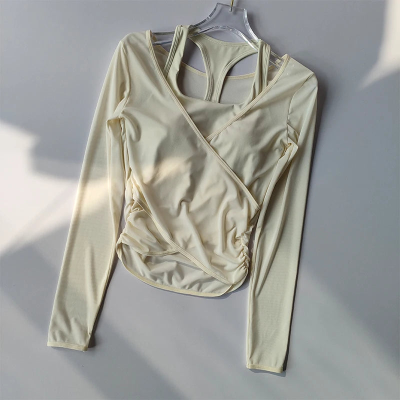 Sexy Mesh Slimming Yoga Suit for Women
